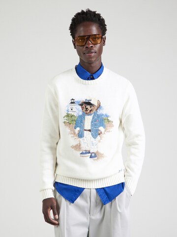 Polo Ralph Lauren Sweater in White: front