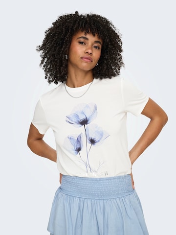 ONLY Μπλουζάκι 'ONLFREE' σε λευκό: μπροστά