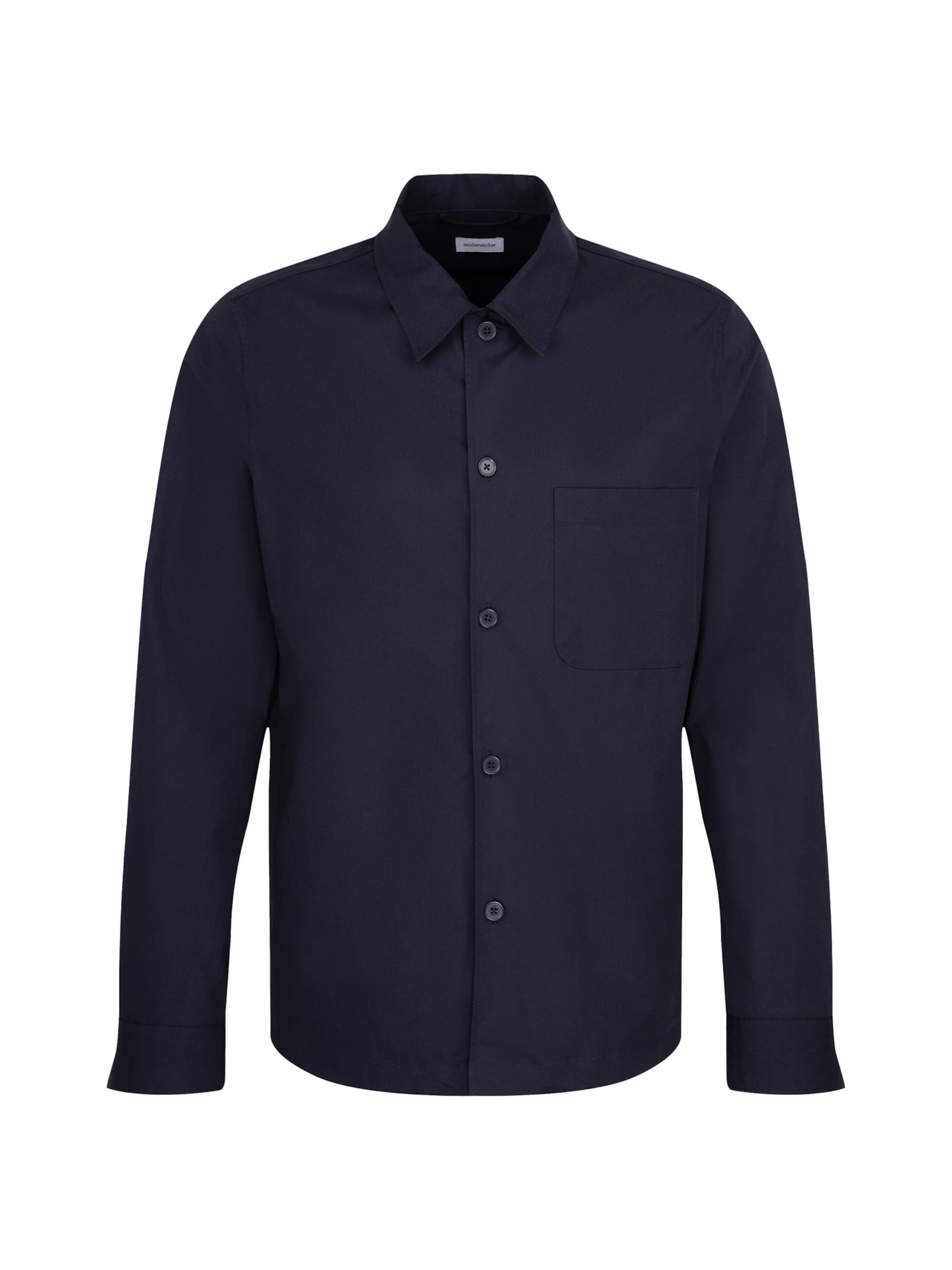 SEIDENSTICKER Regular Fit Hemd in Blau: Vorderseite