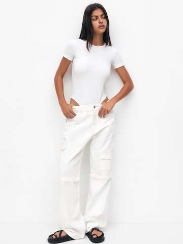 Shirtbody Pull&Bear en blanc