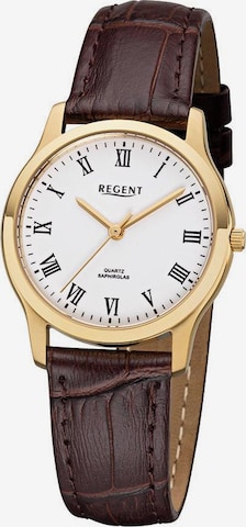 REGENT Analog Watch in Gold: front