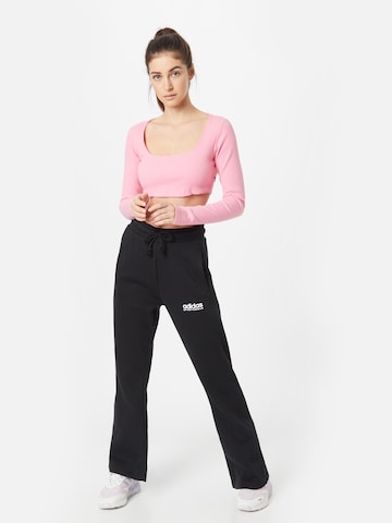 ADIDAS SPORTSWEAR Regular Sports trousers 'All Szn Fleece Graphics' in Black