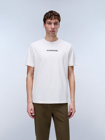 NAPAPIJRI Tričko 'S-Flint' - Biela: predná strana