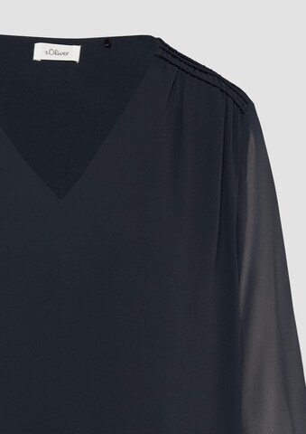 s.Oliver BLACK LABEL Bluse in Blau