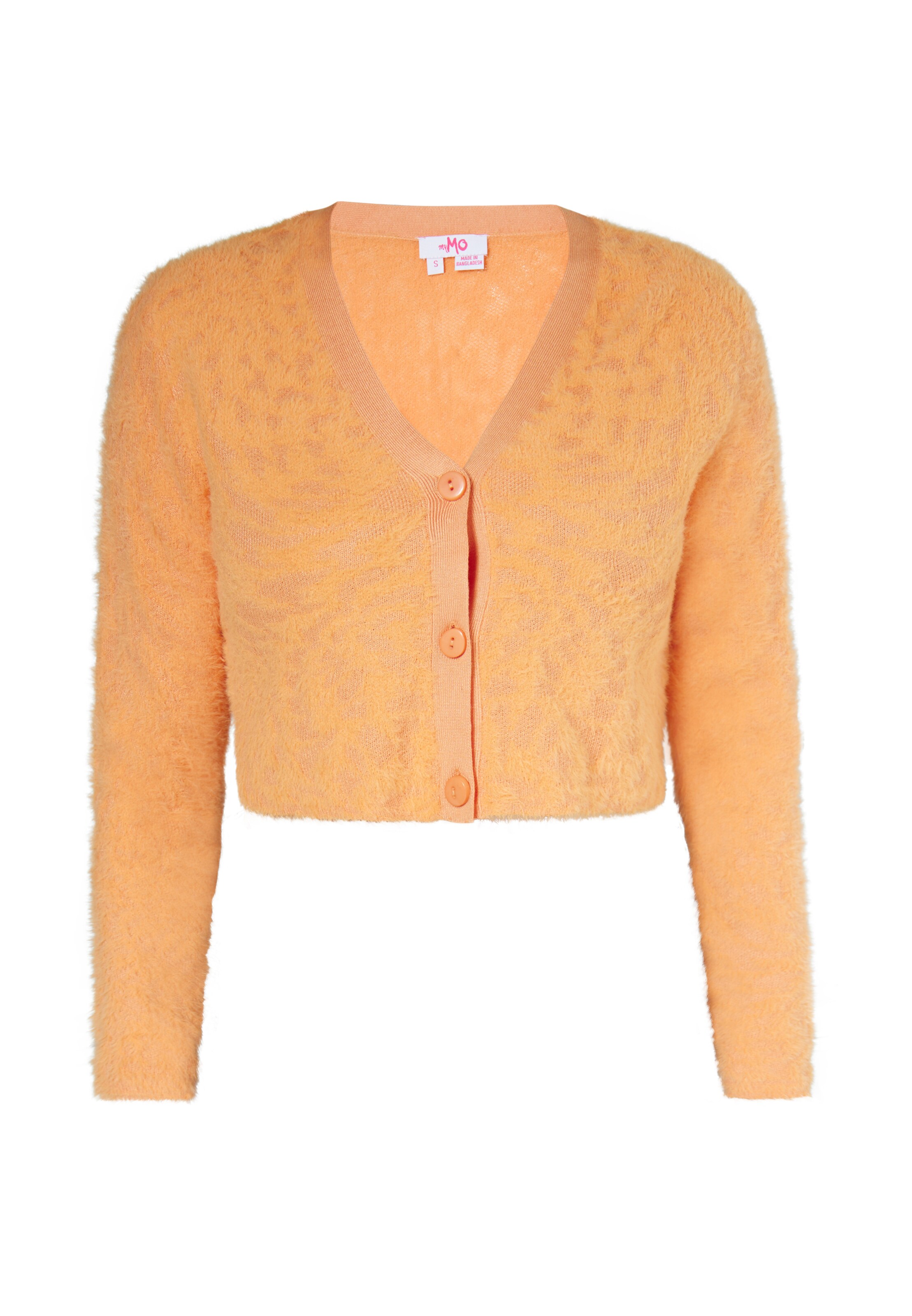 MYMO Πλεκτή ζακέτα σε πορτοκαλί: μπροστά