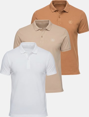 Ombre Poloshirt in Mischfarben: Vorderseite