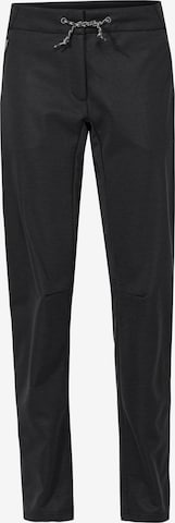VAUDE Slim fit Workout Pants 'Tremalzo' in Black: front