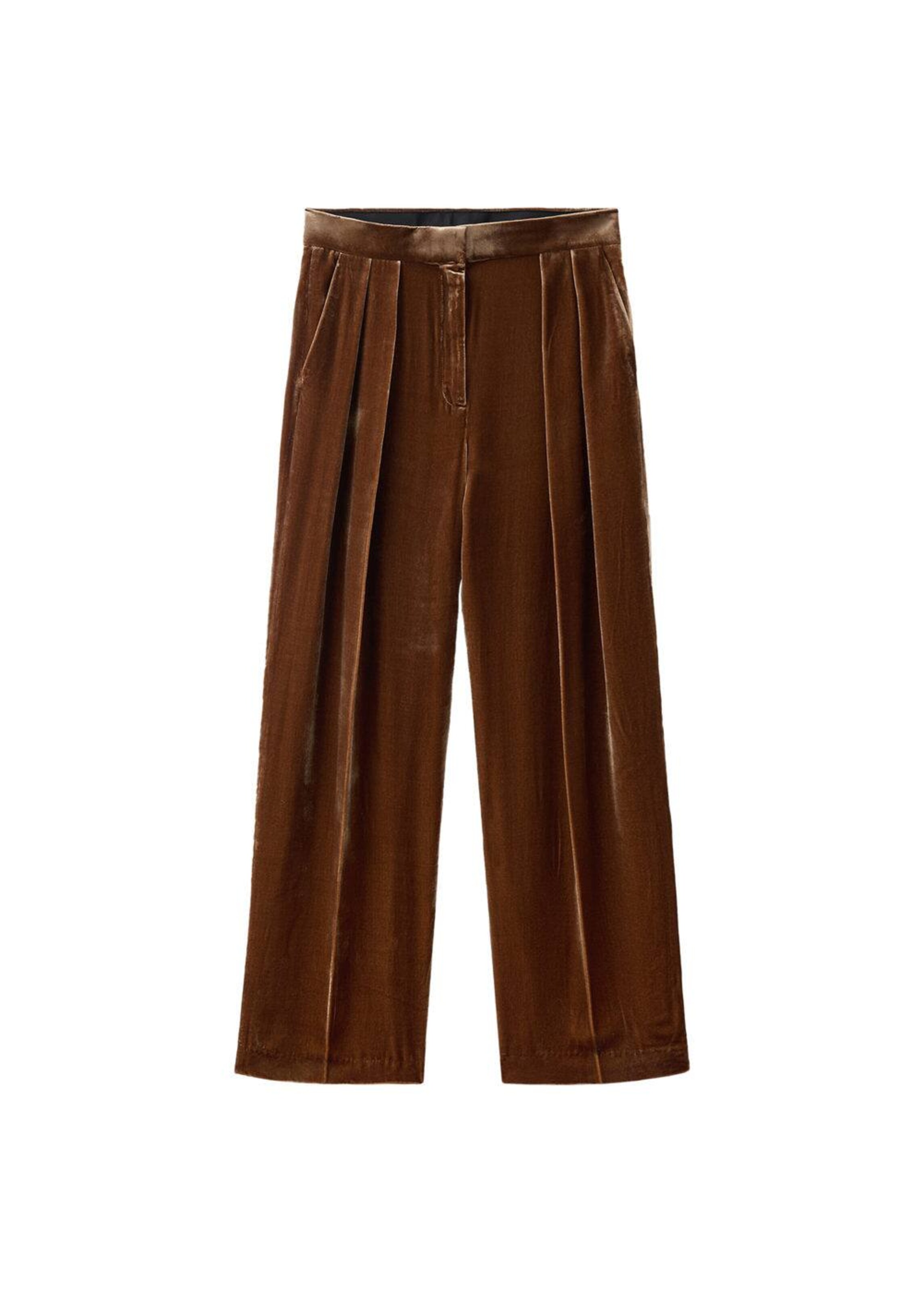 MANGO Regular Hose in Braun: Vorderseite