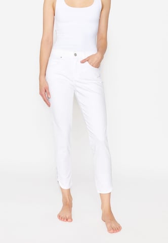 Angels Slimfit Jeans in Wit: voorkant