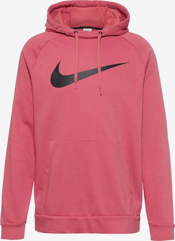 NIKE Athletic Sweatshirt 'Dry Swoosh' in Red: front
