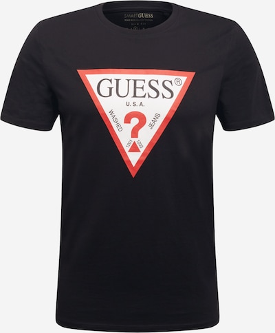 Tricou GUESS pe roșu / negru / alb, Vizualizare produs