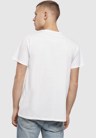 Merchcode T-Shirt 'Thin Lizzy - TL Blackrose' in Weiß