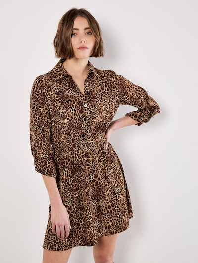 Apricot Robe ' ' en marron, Vue avec produit