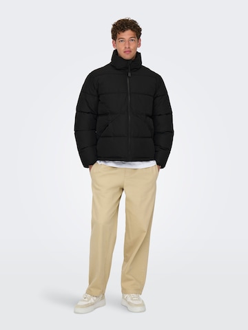 Veste d’hiver 'ONSPack' Only & Sons en noir