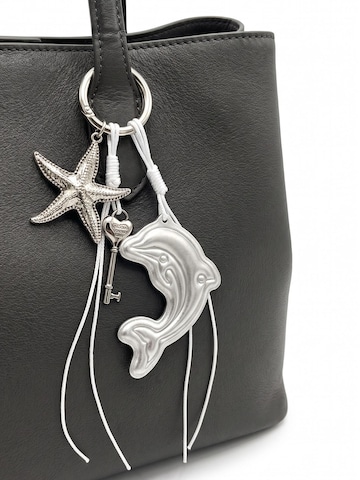 Portachiavi 'Portachiavi Kassandra Delfino Unisex - Poliestere 100%' di Kassandra in argento