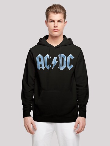 F4NT4STIC Sweatshirt 'ACDC ' in Zwart: voorkant