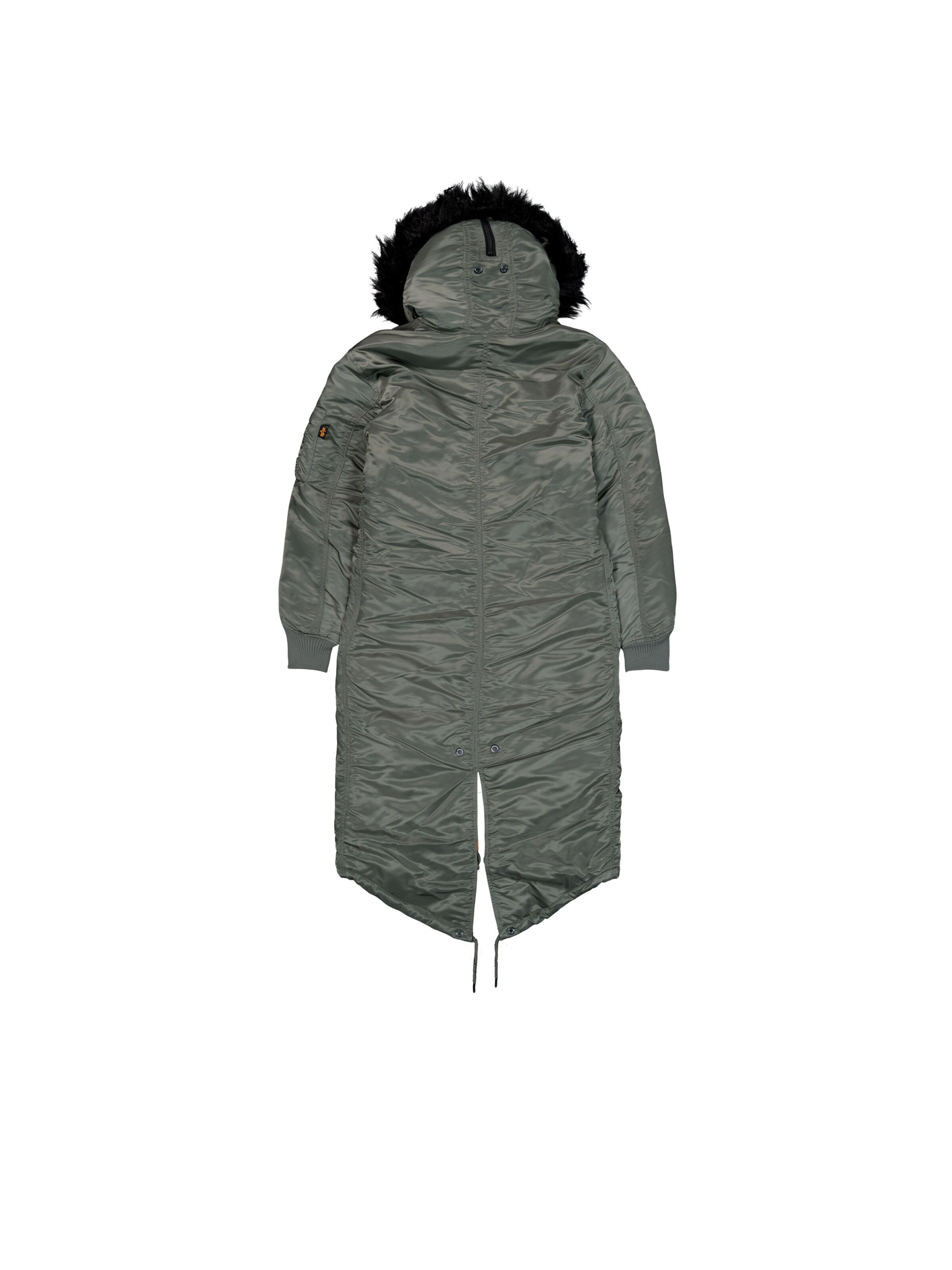 ALPHA INDUSTRIES Winter Parka 'Long Fishtail' in Green
