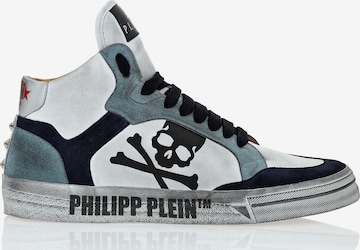 Sneaker alta 'Retrokickz' di Philipp Plein in bianco: frontale
