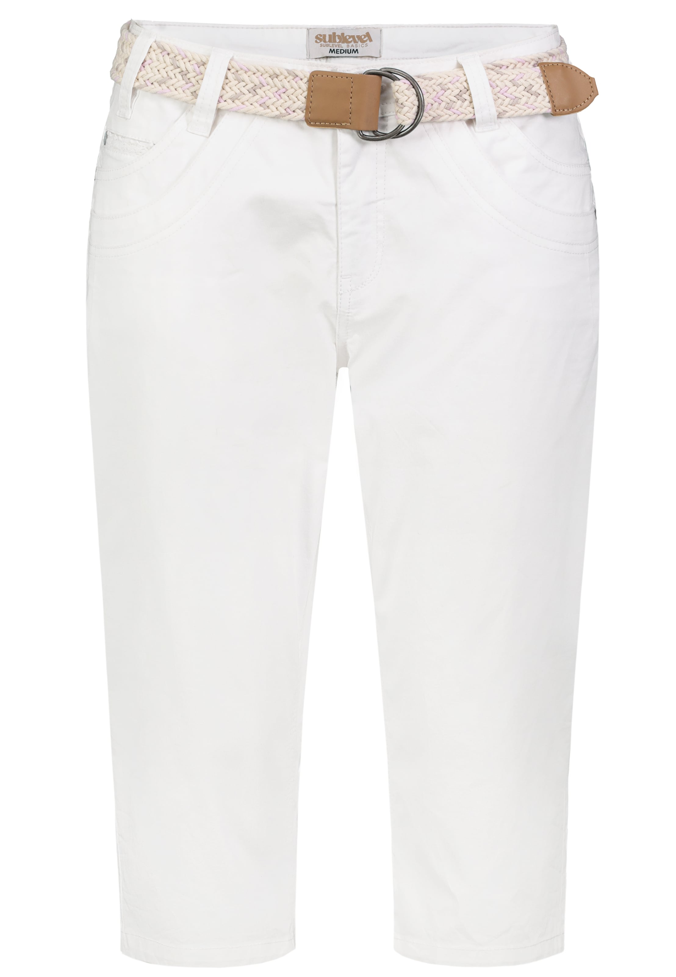 Sublevel Regular Trousers in White: front