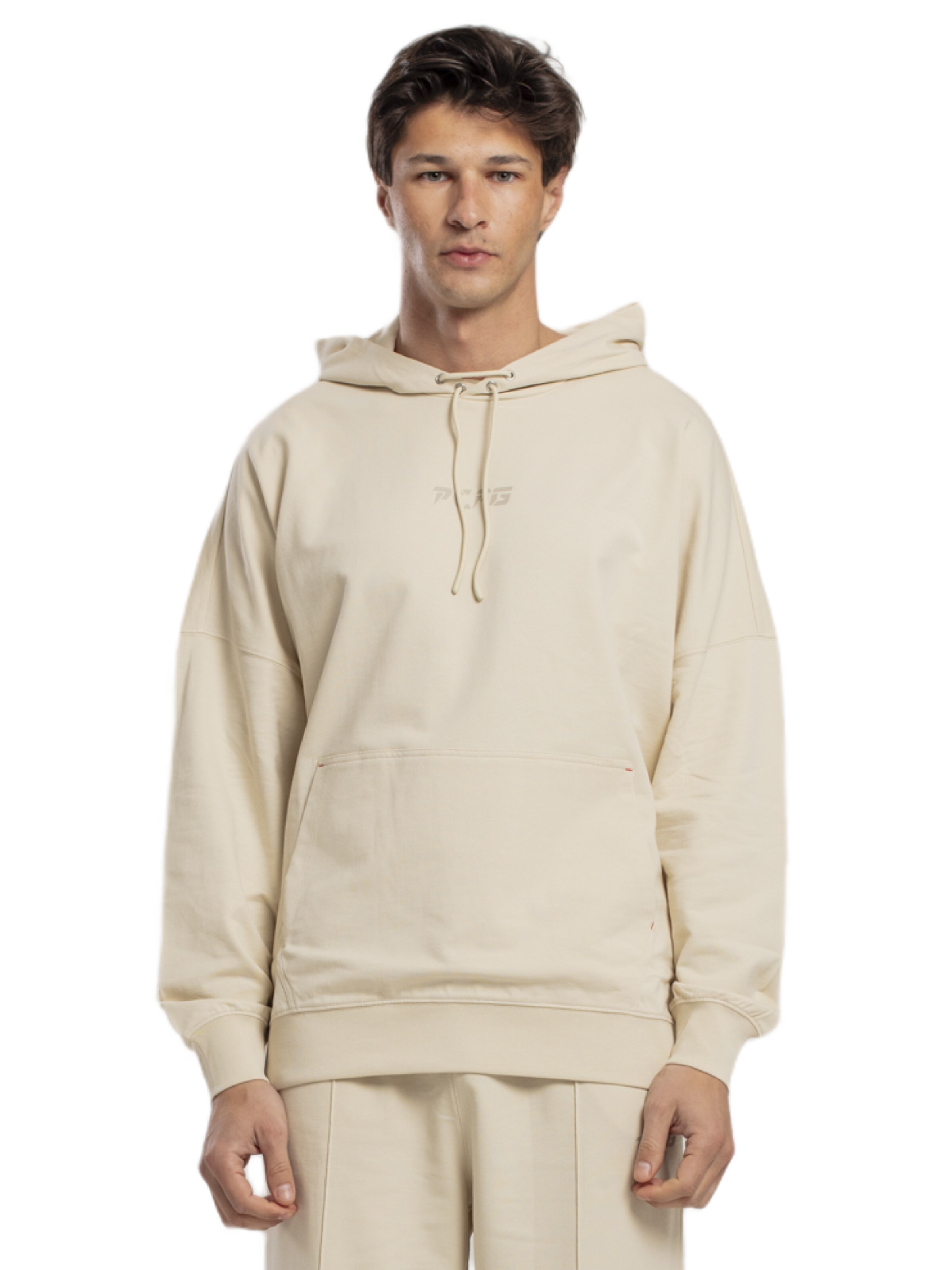 PCFG Sweatshirt 'Free Heaven' in Beige: front