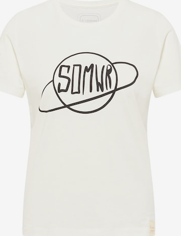 SOMWR Shirt 'THE PLANET#S HERE' in Beige: front