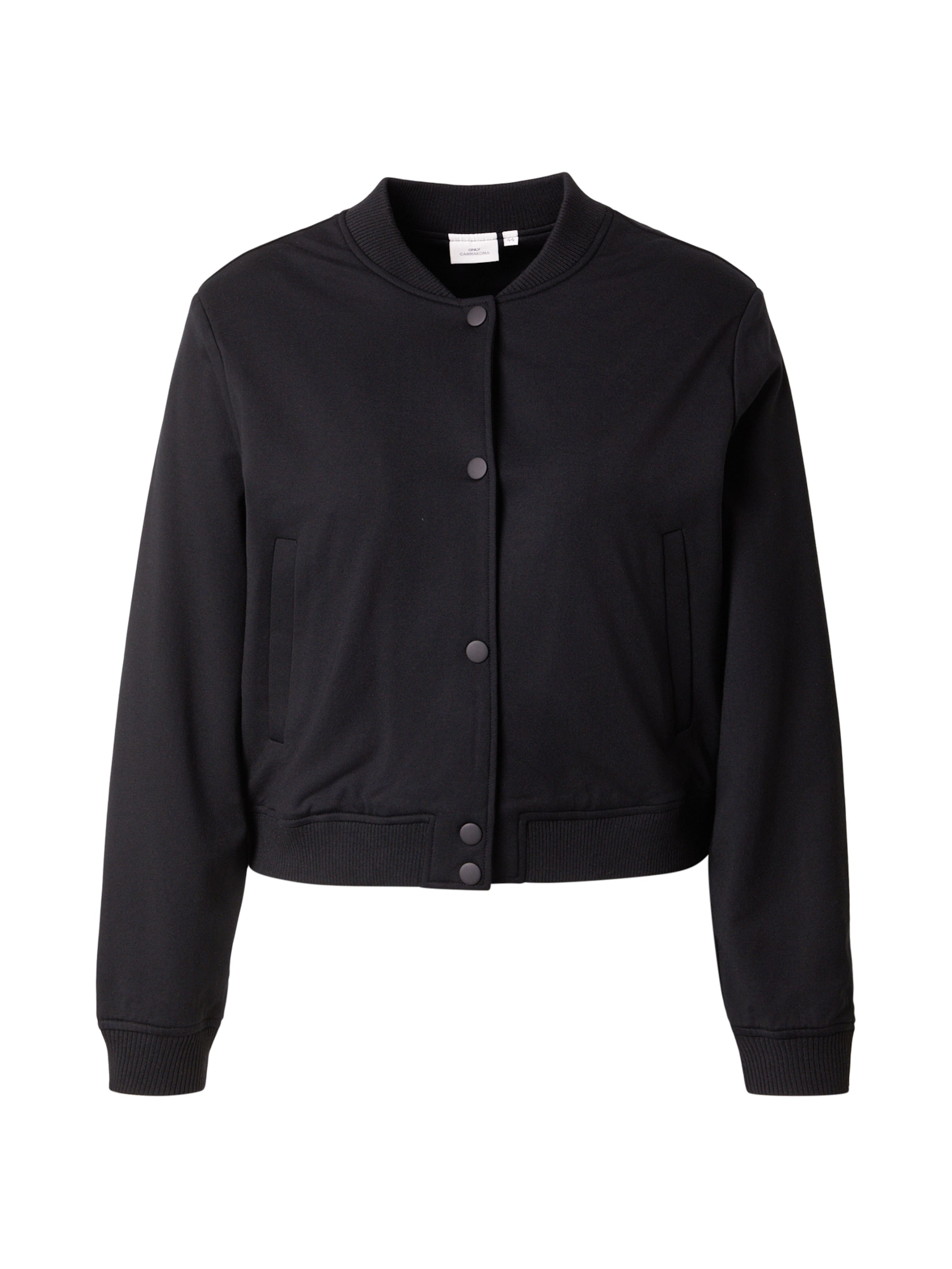 ONLY Carmakoma Φθινοπωρινό και ανοιξιάτικο μπουφάν 'CARPOPTRASH' σε μαύρο: μπροστά