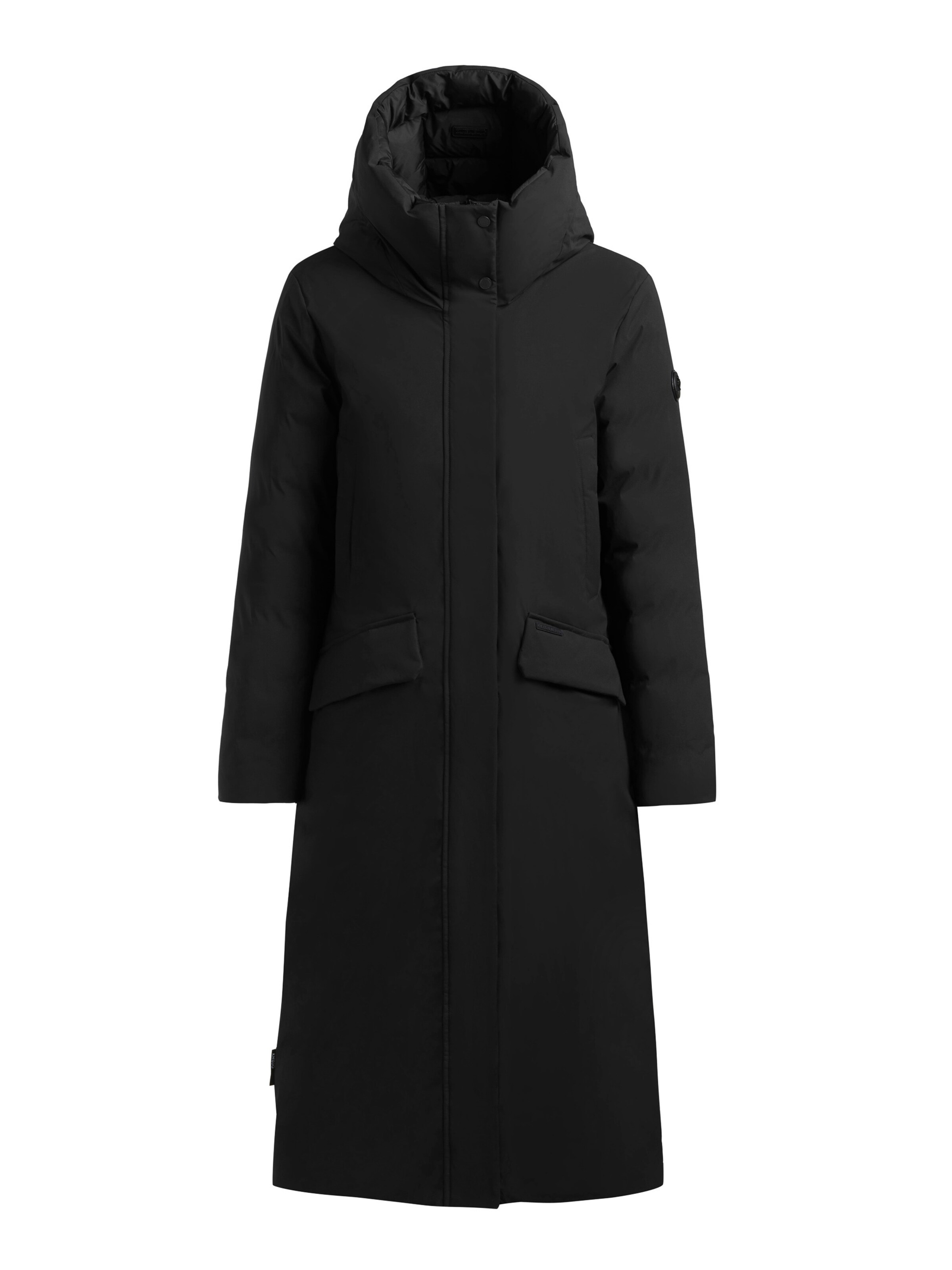 khujo Mantel 'Dawi2' in Schwarz: Vorderseite