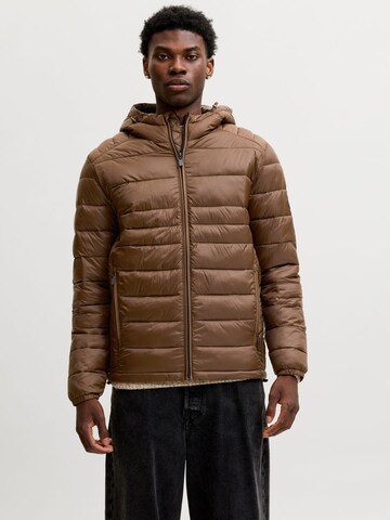 JACK & JONES Between-season jacket 'JJEKingsley' in Brown: front