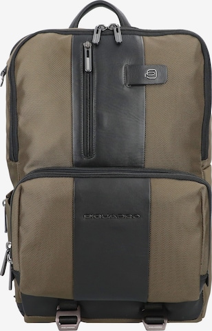 Piquadro Rucksack 'Brief 2' in Grün: predná strana