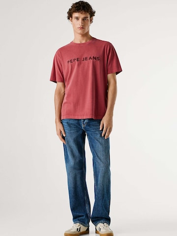 T-Shirt 'MEYER' Pepe Jeans en rouge
