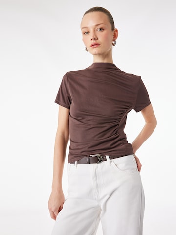 Koton Shirt in Bruin: voorkant