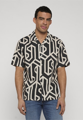 Coupe regular Chemise INDICODE JEANS en gris : devant