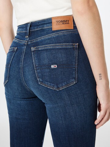 Tommy Jeans Skinny Kavbojke 'NORA' | modra barva