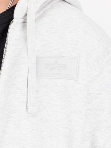 ALPHA INDUSTRIES Sweatjacke in Grau