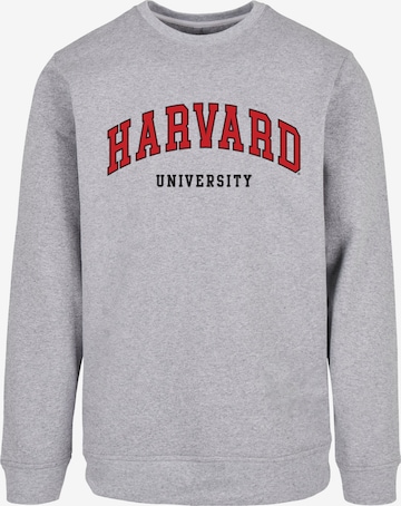 Merchcode Sweatshirt 'Harvard University - Script' in Grijs: voorkant