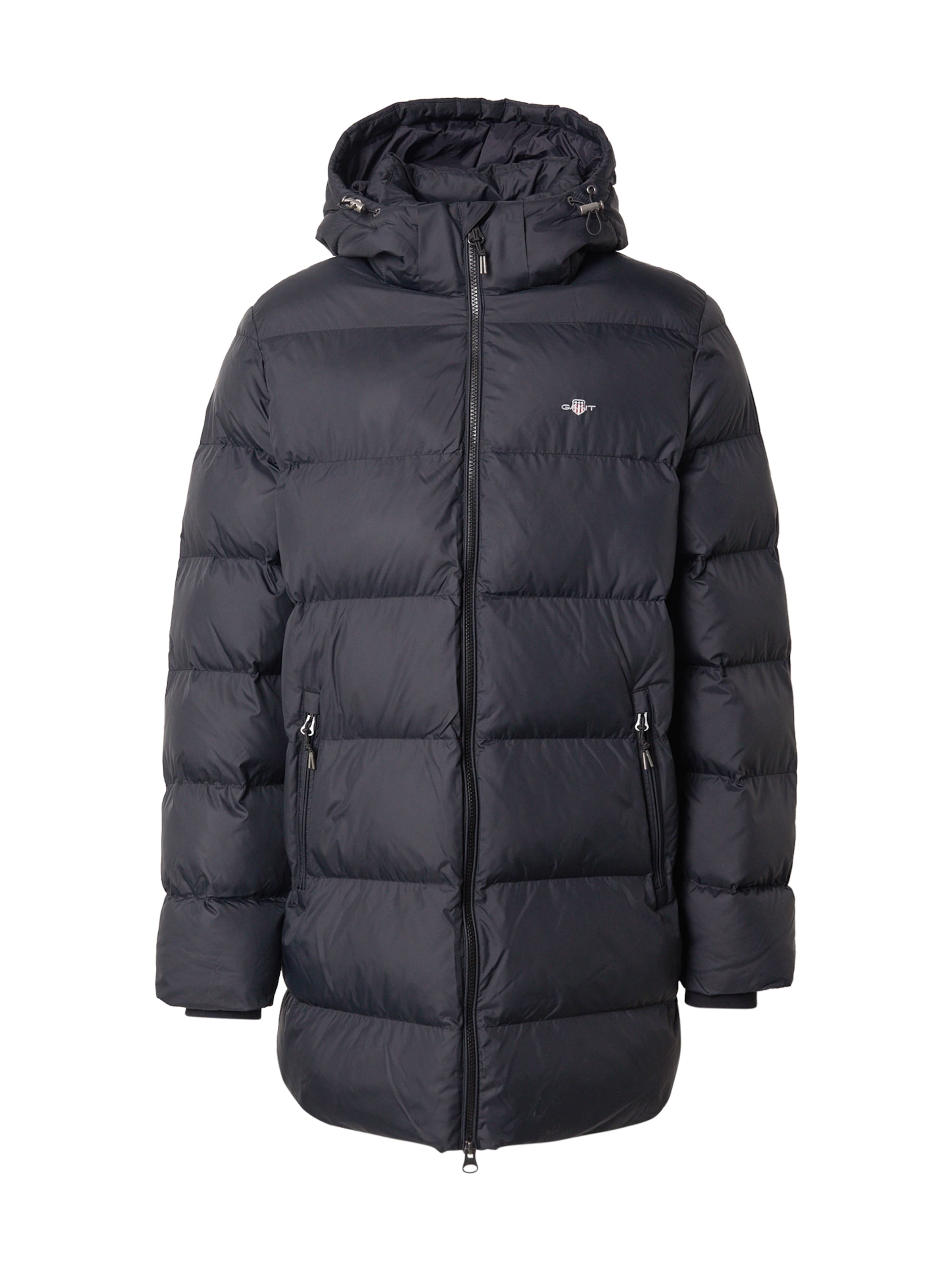 GANTZimski kaput - crna boja: prednji dio