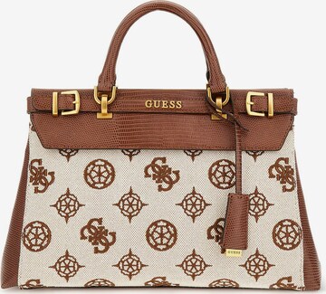 GUESS Handbag 'Sestri' in Brown: front
