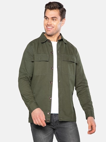 Threadbare Between-Season Jacket in Green: front