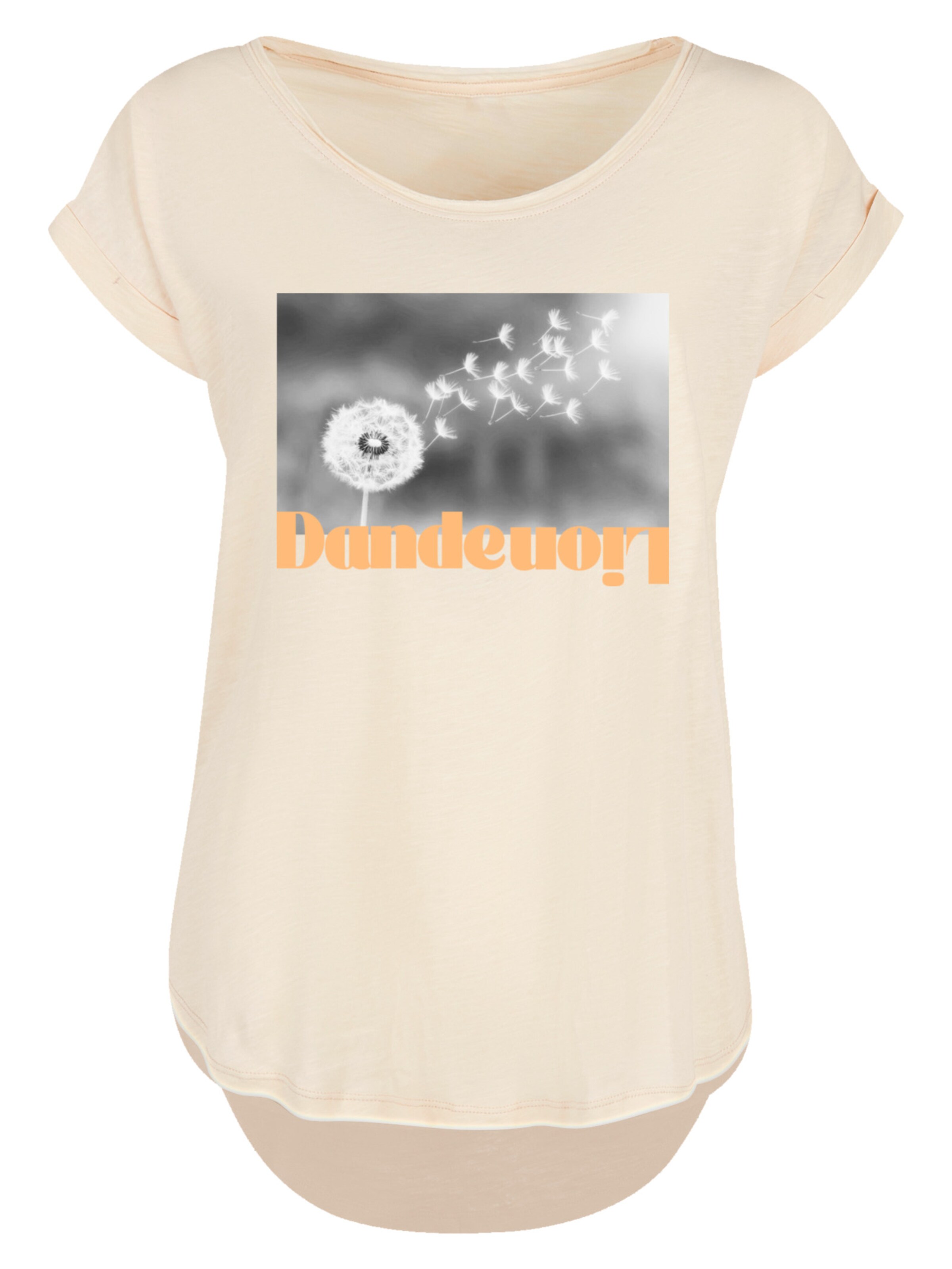 T-shirt 'Dandelion Blume' F4NT4STIC en beige : devant