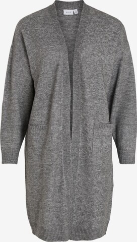 VILA Knit Cardigan in Grey: front