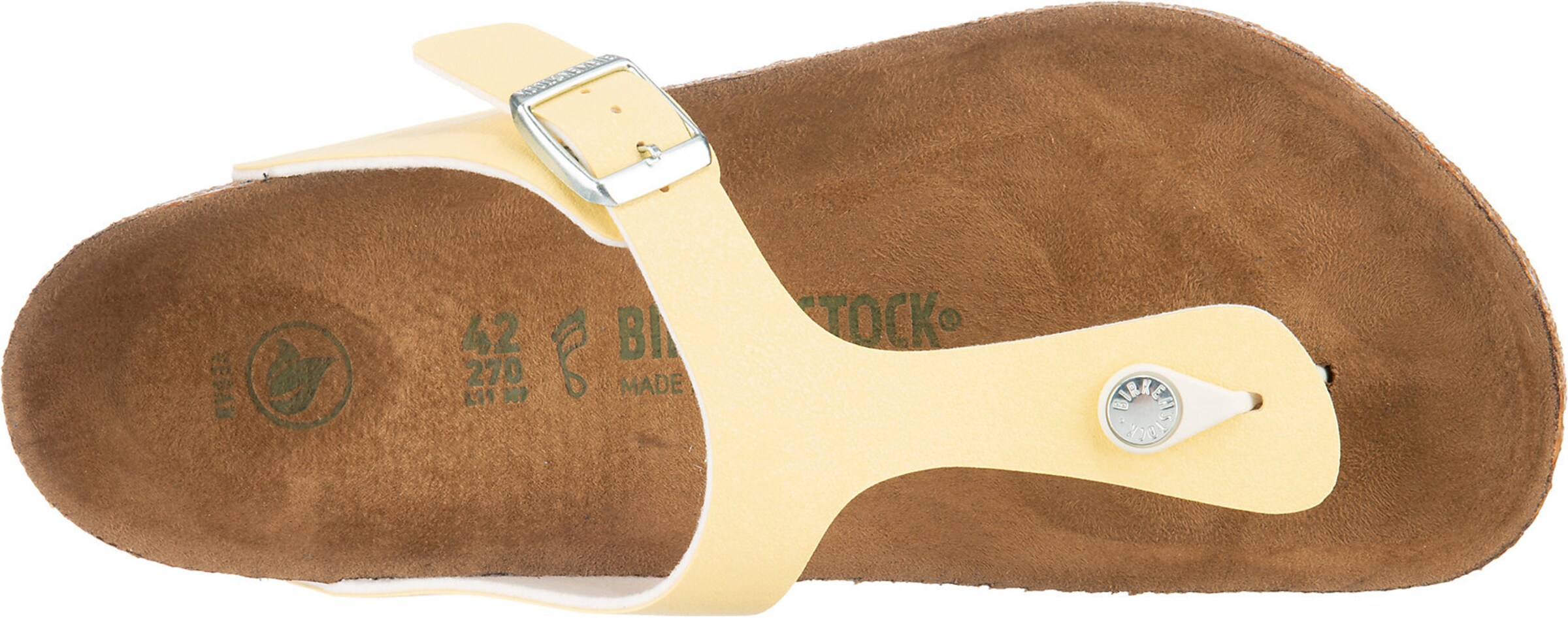 BIRKENSTOCK T-Bar Sandals 'Gizeh' in Yellow