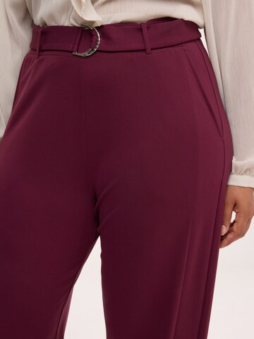 Regular Pantalon Fiorella Rubino en rouge