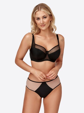 Azal T-shirt Bra 'Nikola' in Black: front