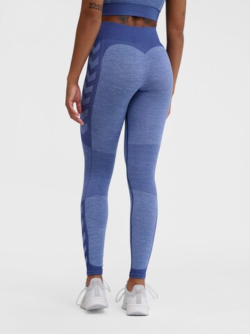 Skinny Pantalon de sport 'Shine' Hummel en bleu