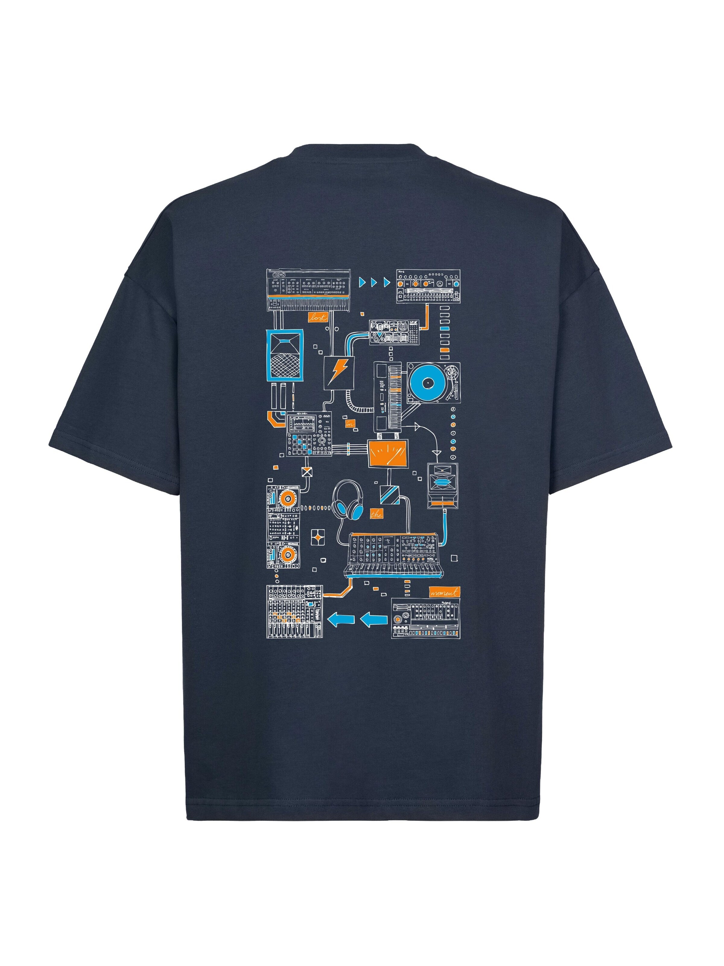 here\
ow. Shirt 'Connections T-shirt' in Blauw: voorkant