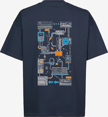 here\
ow. Shirt 'Connections T-shirt' in Blue: front