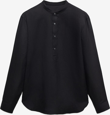 MANGO MAN Regular fit Overhemd 'Borau' in Zwart: voorkant