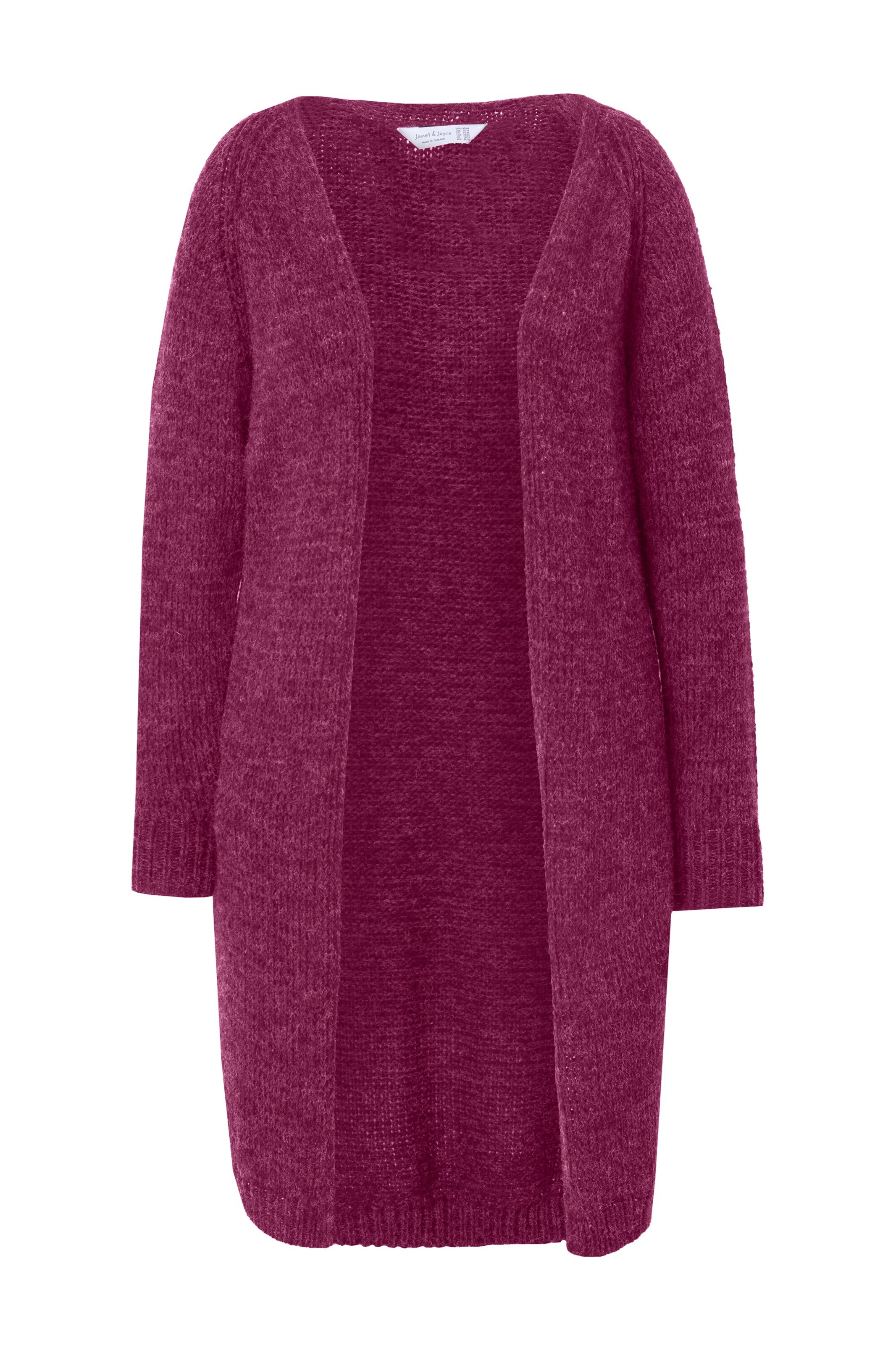 Janet & Joyce Knit cardigan in Purple: front