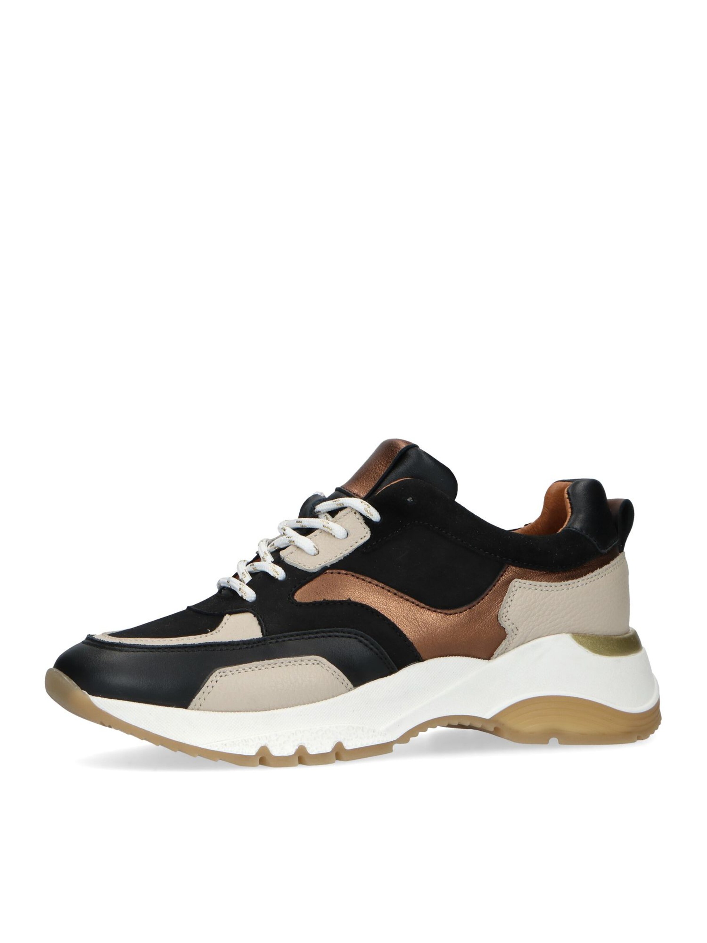 MANFIELD Sneaker in beige / bronze / schwarz, Produktansicht