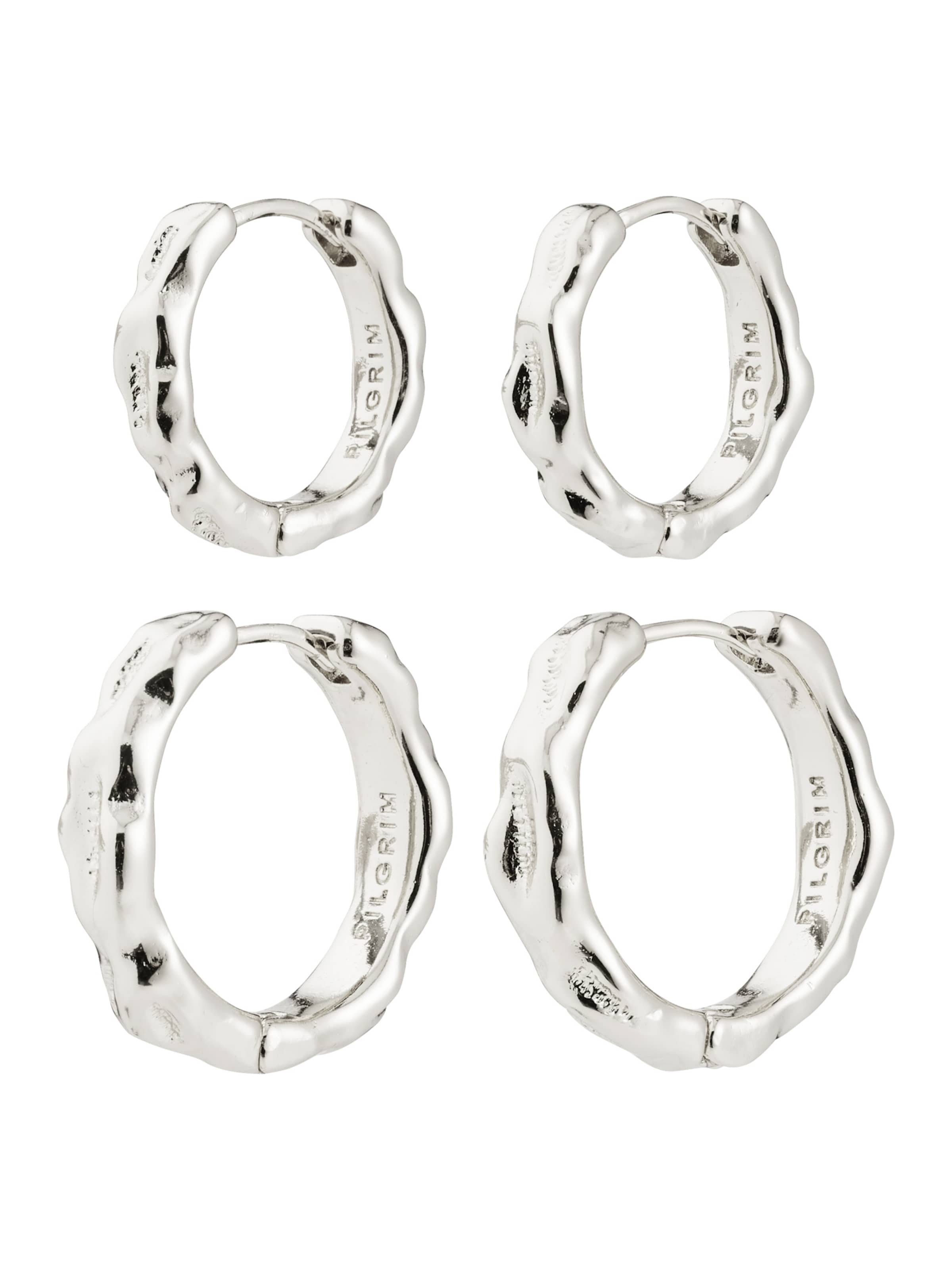 Pilgrim Ørering 'Darby' i sølv: forside